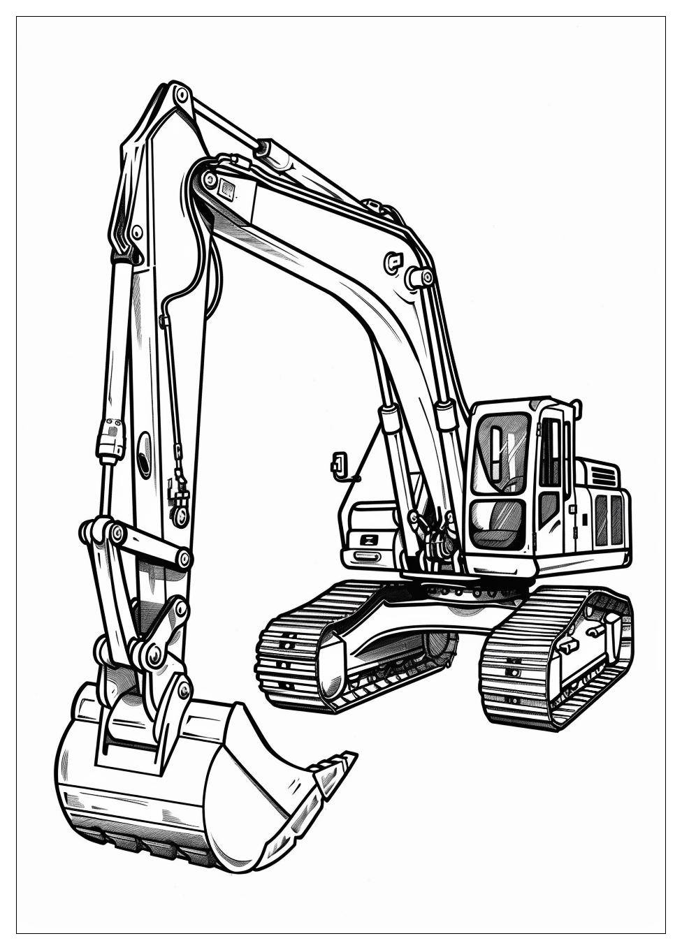 Excavator Coloring Pages-13