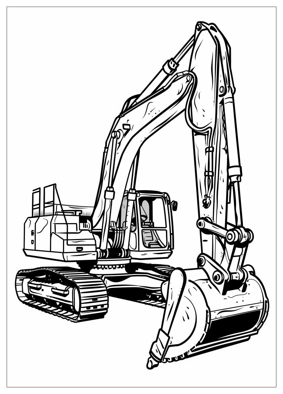 Excavator Coloring Pages-14