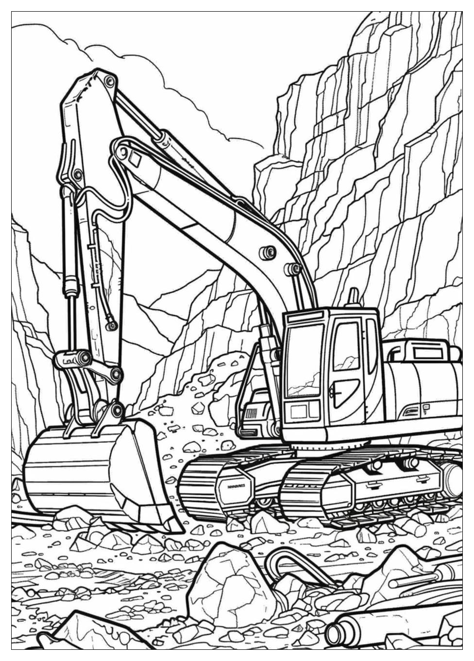 Excavator Coloring Pages-15