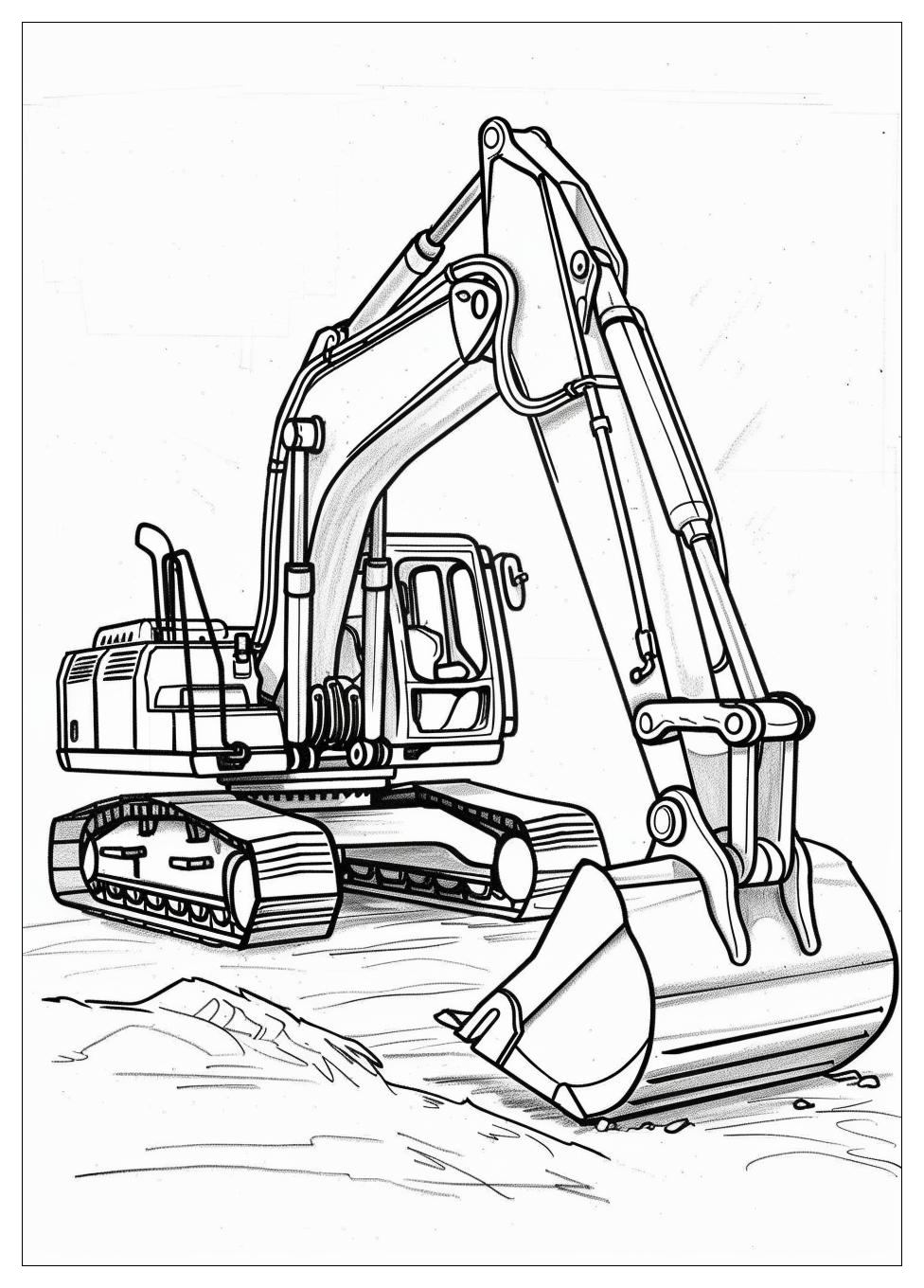 Excavator Coloring Pages-19