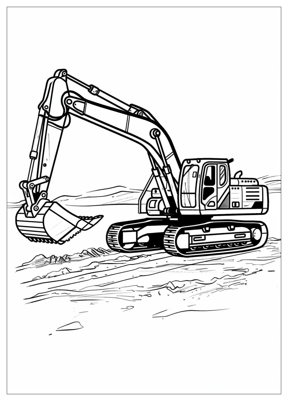 Excavator Coloring Pages-7