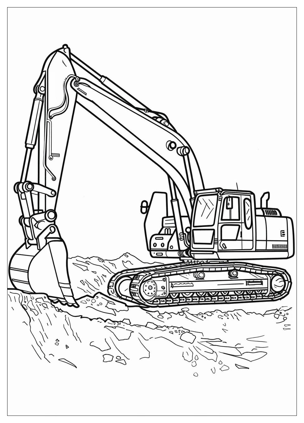 Excavator Coloring Pages-9