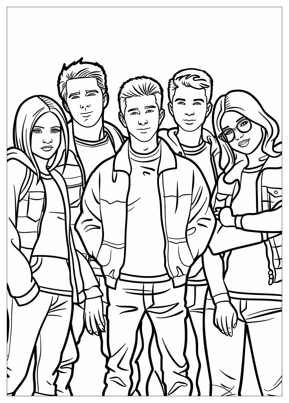 F.R.I.E.N.D.S Coloring Pages-1