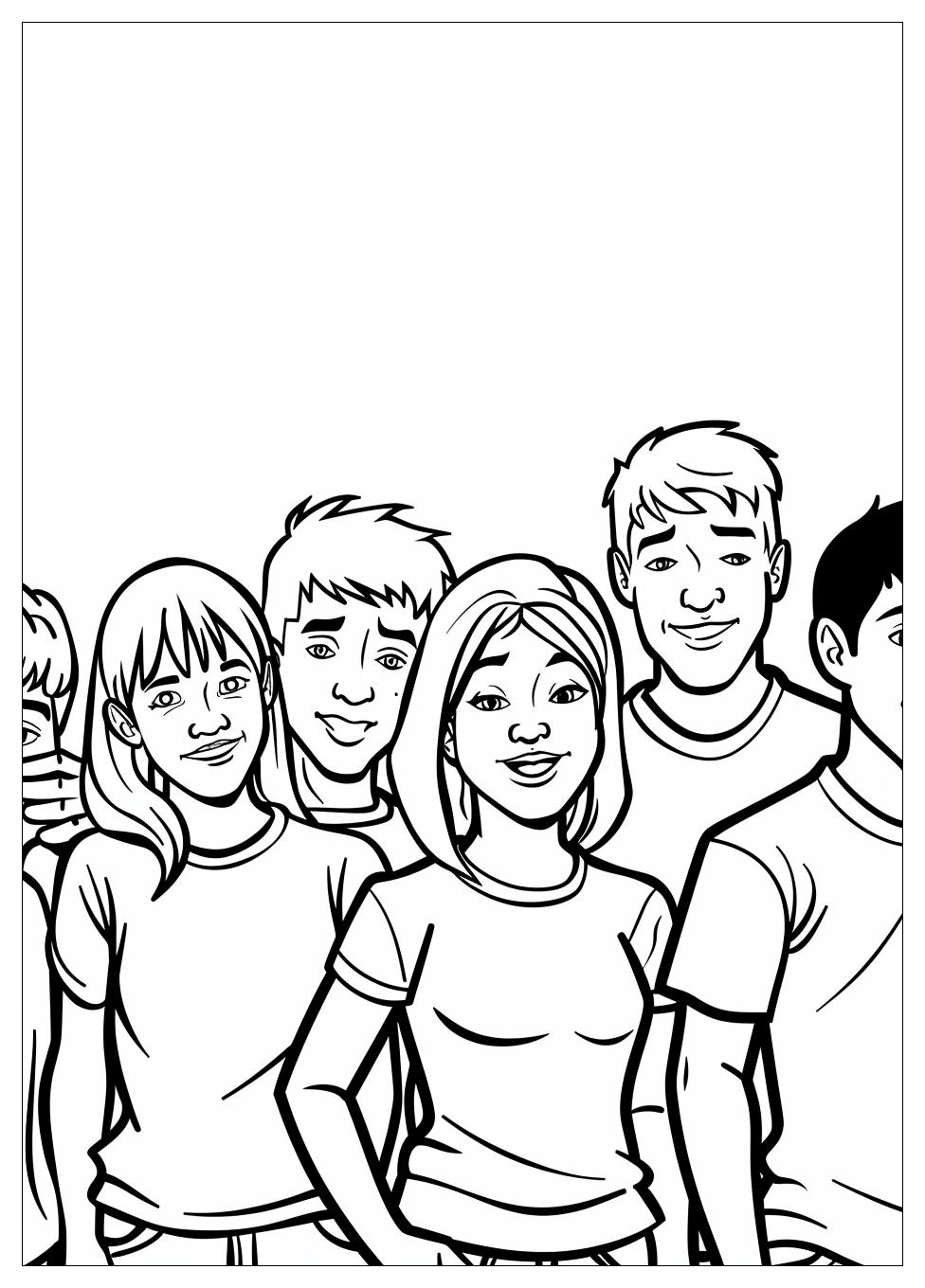 F.R.I.E.N.D.S Coloring Pages-11