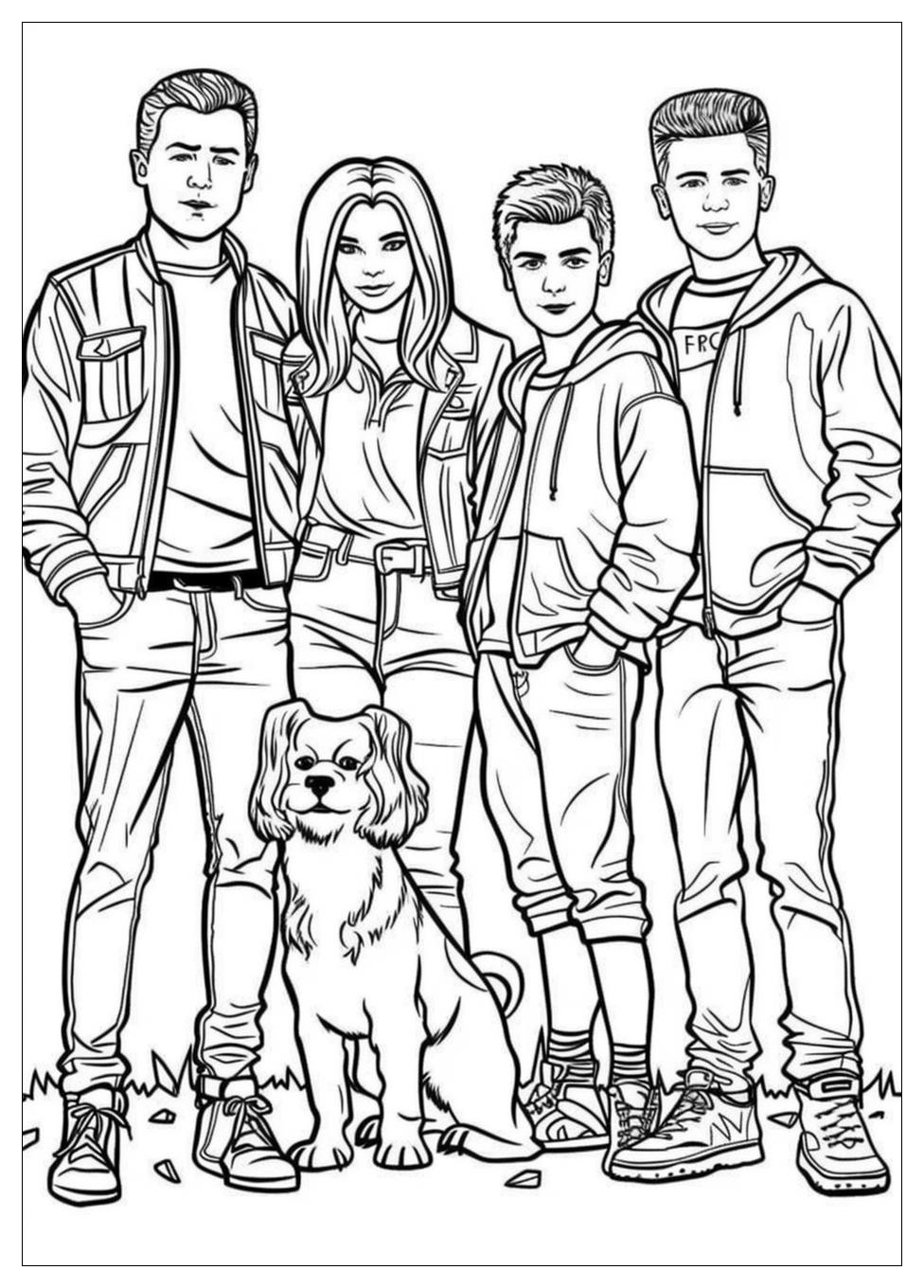 F.R.I.E.N.D.S Coloring Pages-15