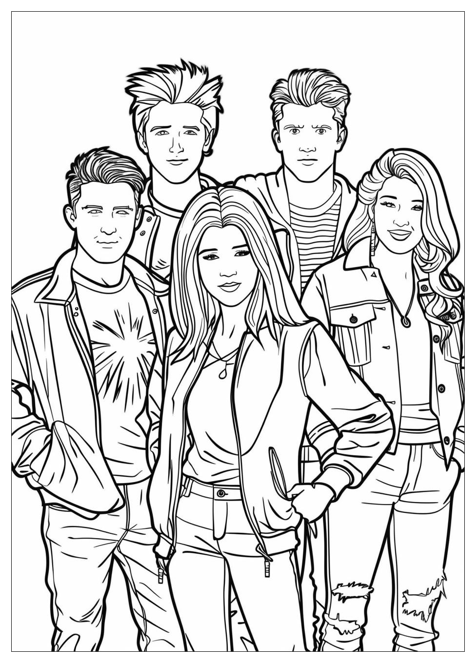 F.R.I.E.N.D.S Coloring Pages-18