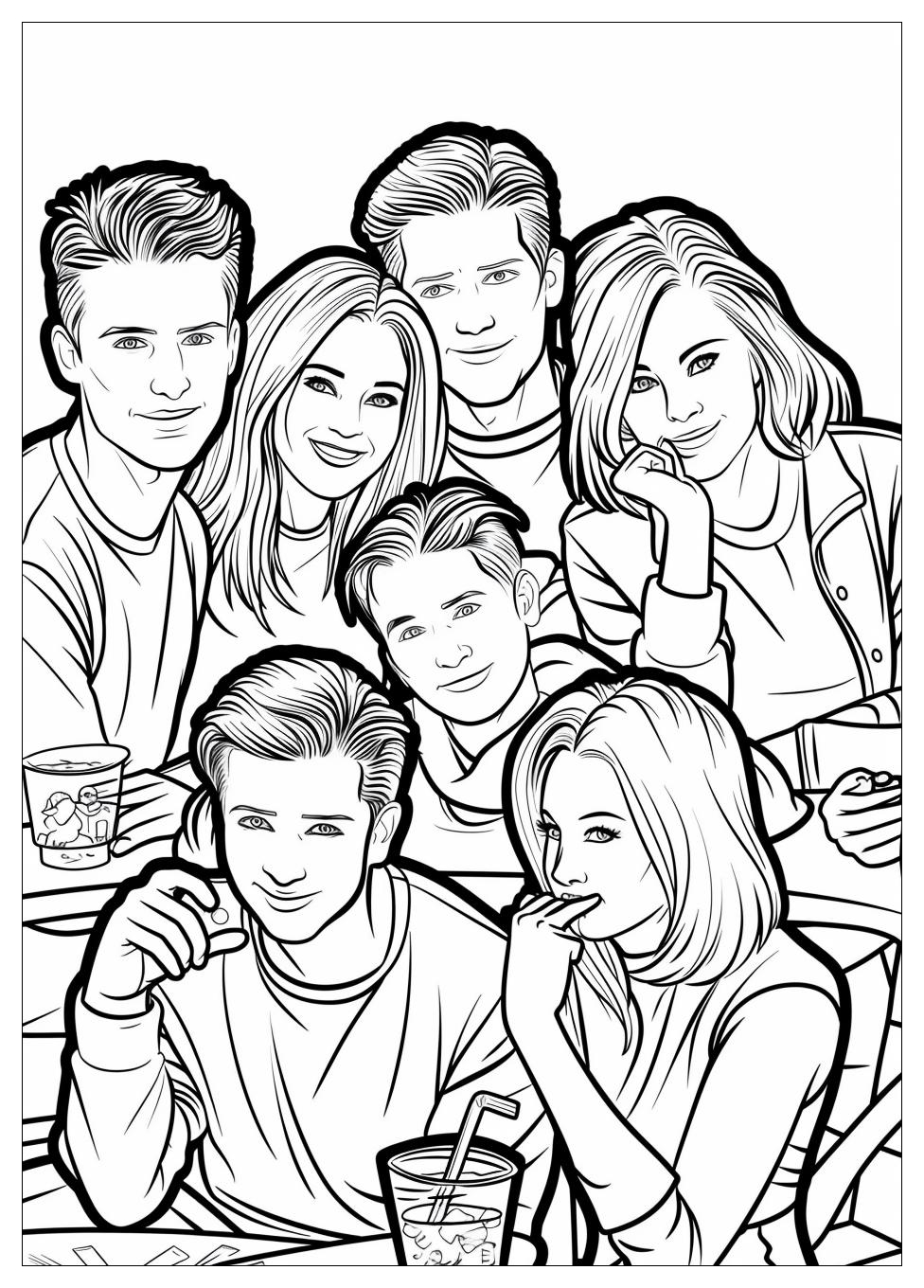 F.R.I.E.N.D.S Coloring Pages-2