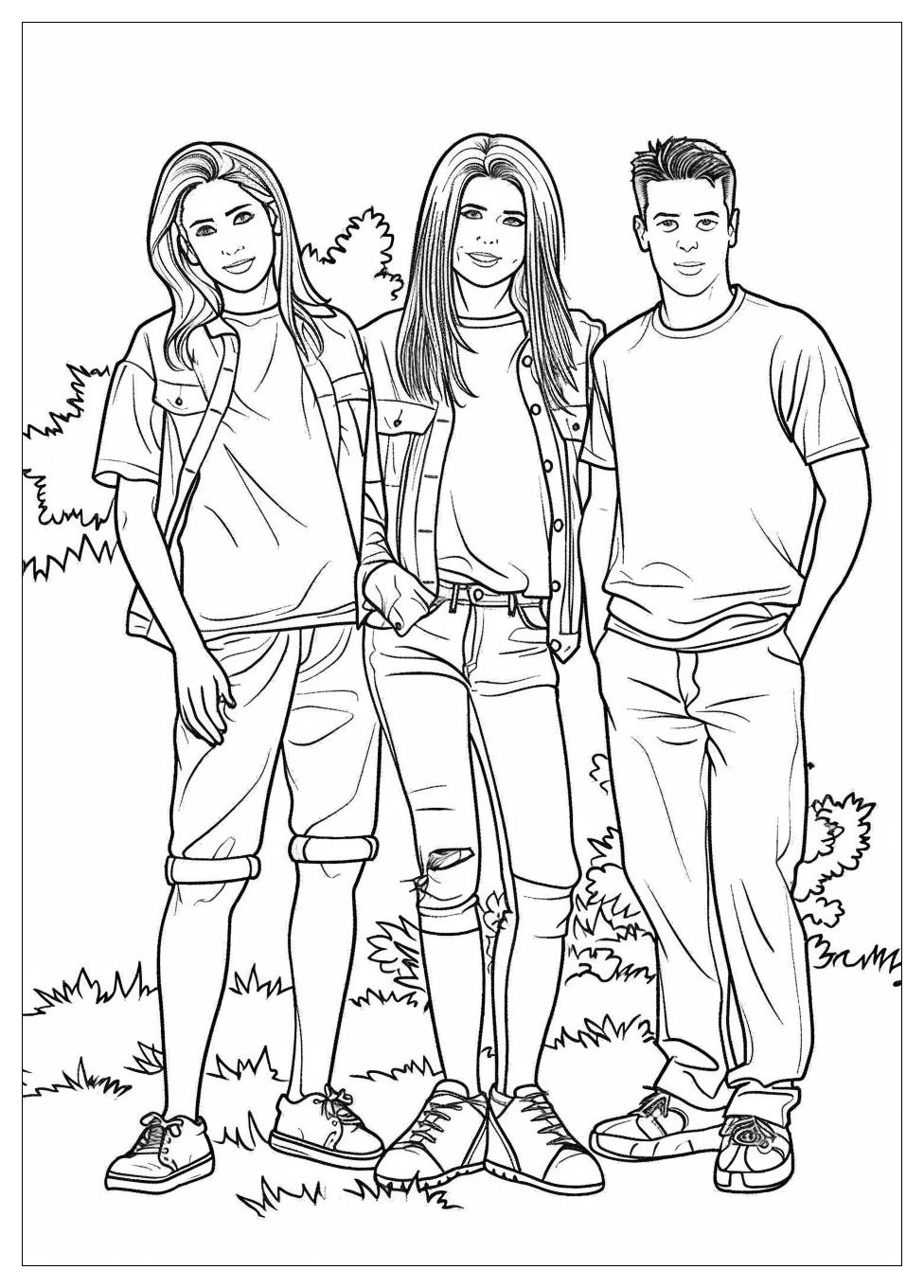 F.R.I.E.N.D.S Coloring Pages-20