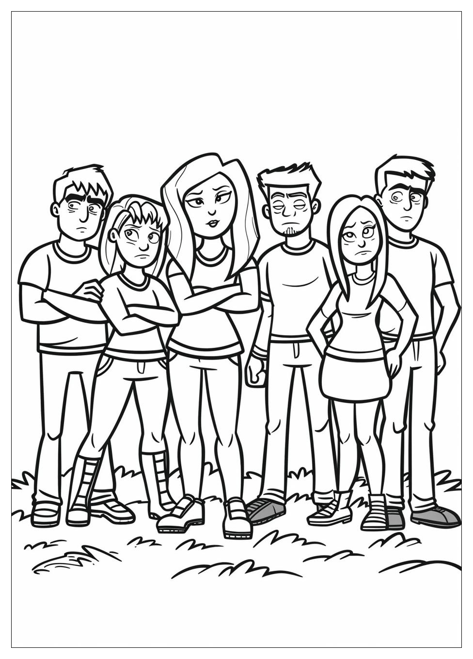 F.R.I.E.N.D.S Coloring Pages-3