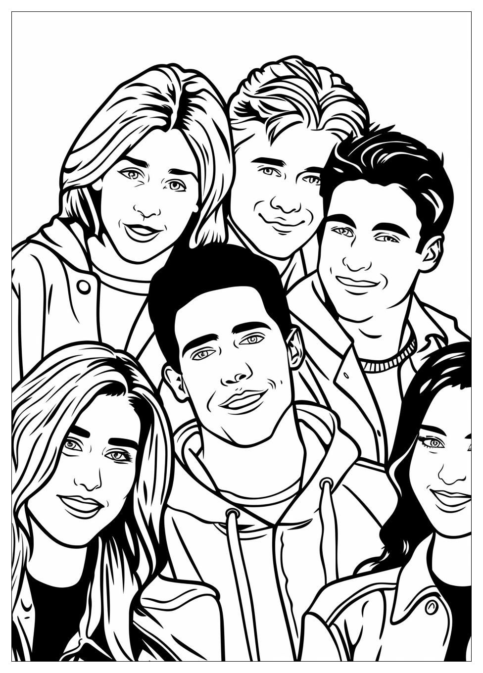 F.R.I.E.N.D.S Coloring Pages-5