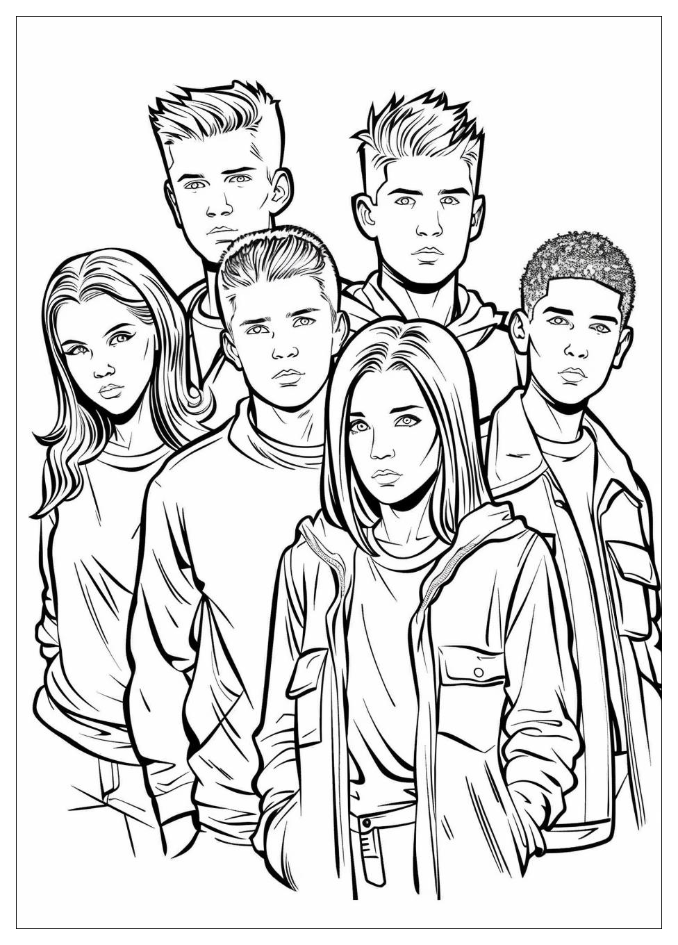 F.R.I.E.N.D.S Coloring Pages-8