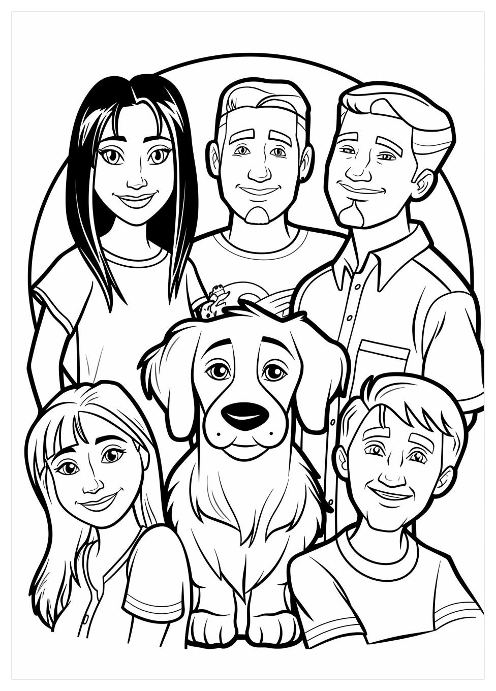 F.R.I.E.N.D.S Coloring Pages-9