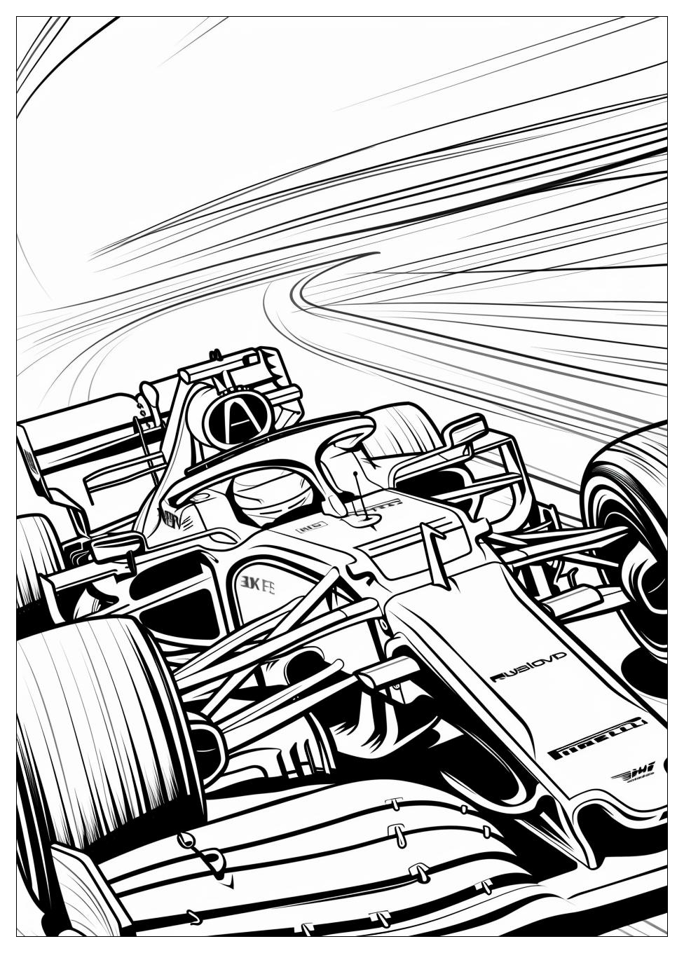 F1 Coloring Pages-4