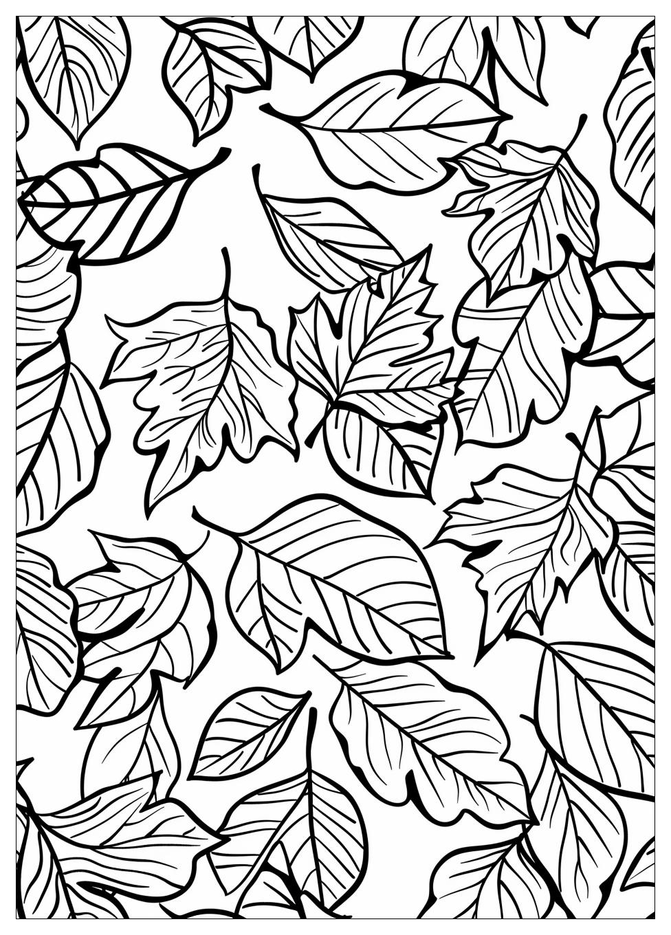 Fall Leaves Coloring Pages-10