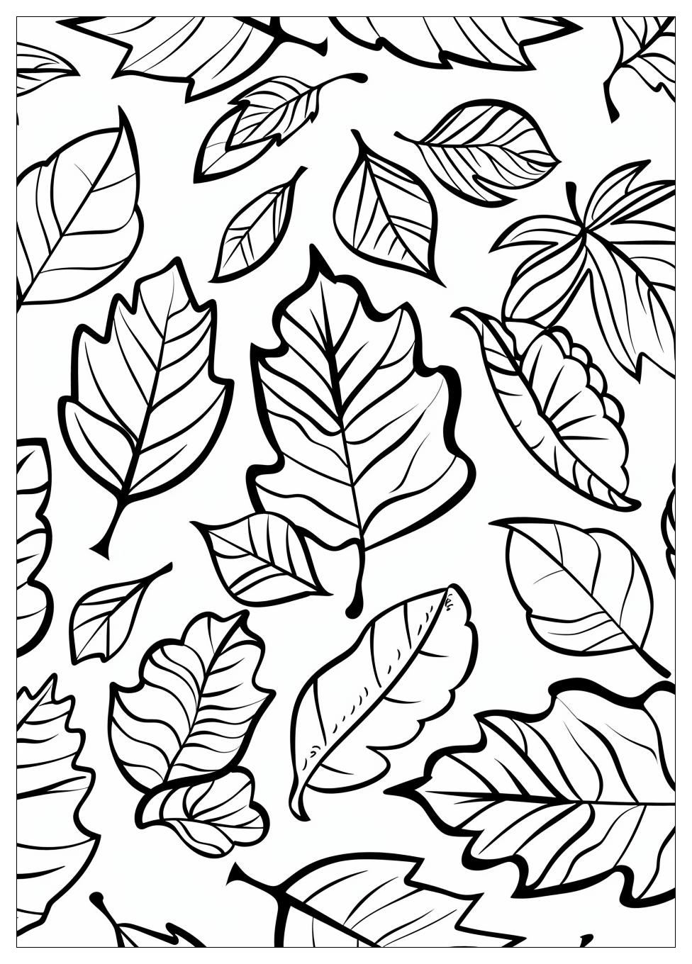 Fall Leaves Coloring Pages-12