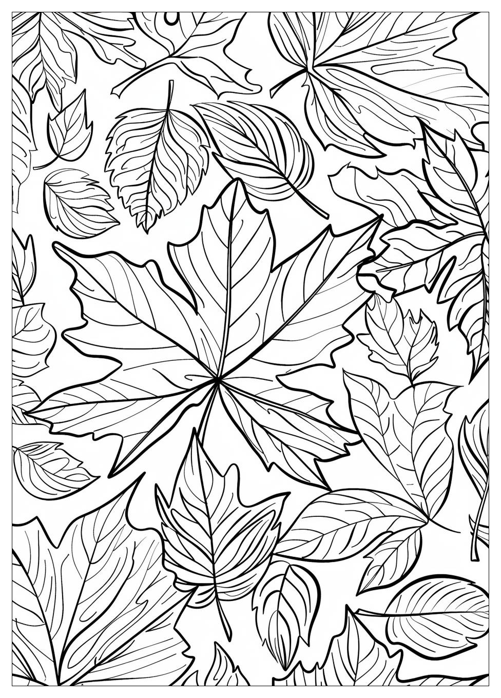 Fall Leaves Coloring Pages-13