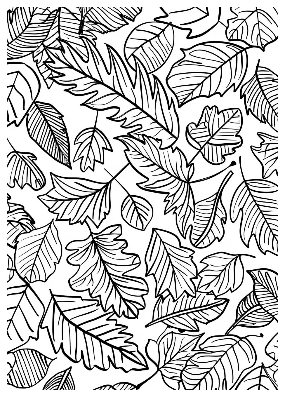 Fall Leaves Coloring Pages-14