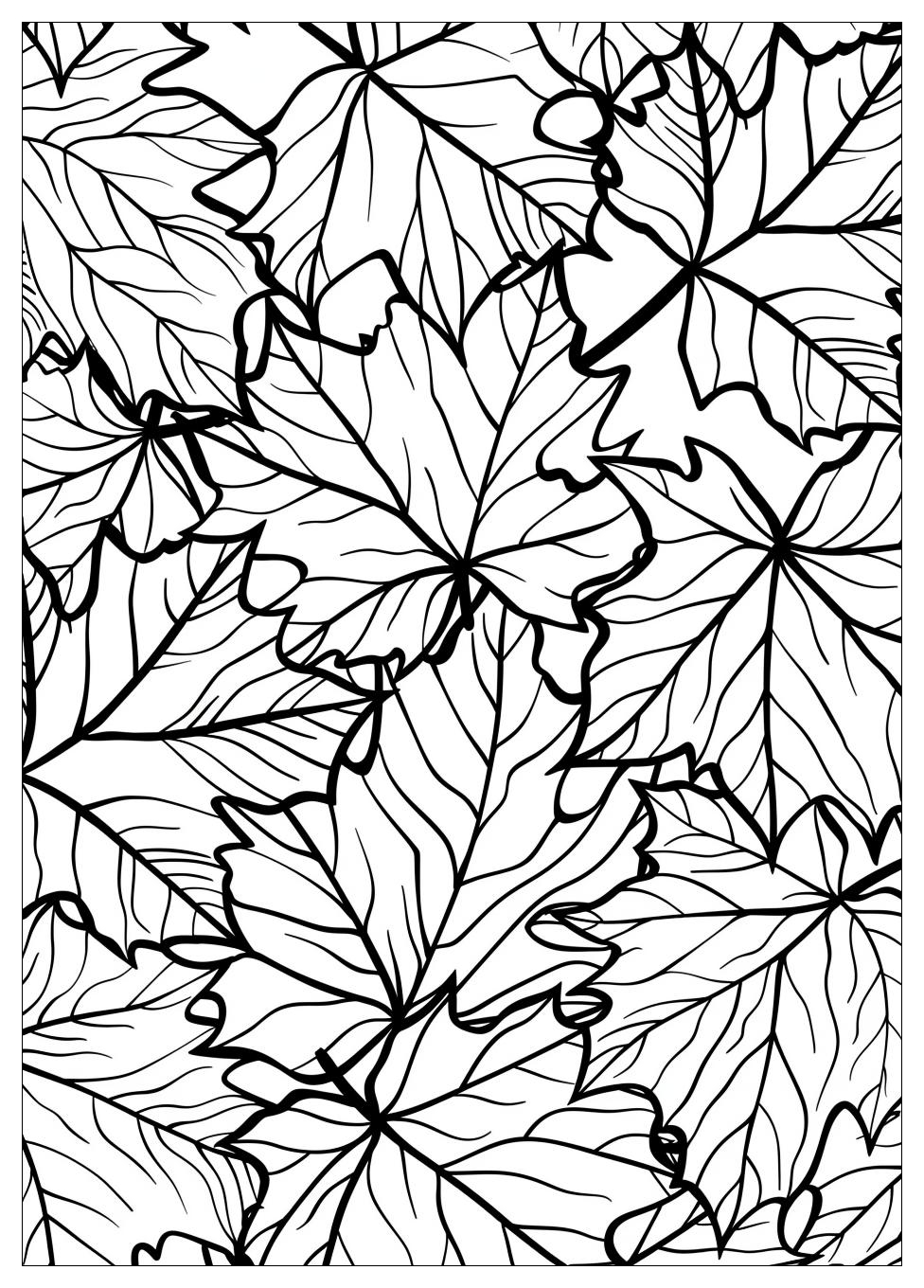 Fall Leaves Coloring Pages-16