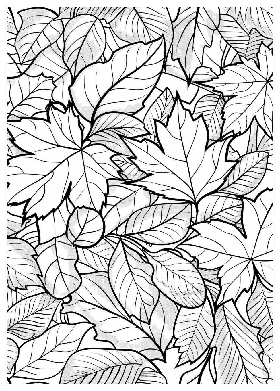 Fall Leaves Coloring Pages-18