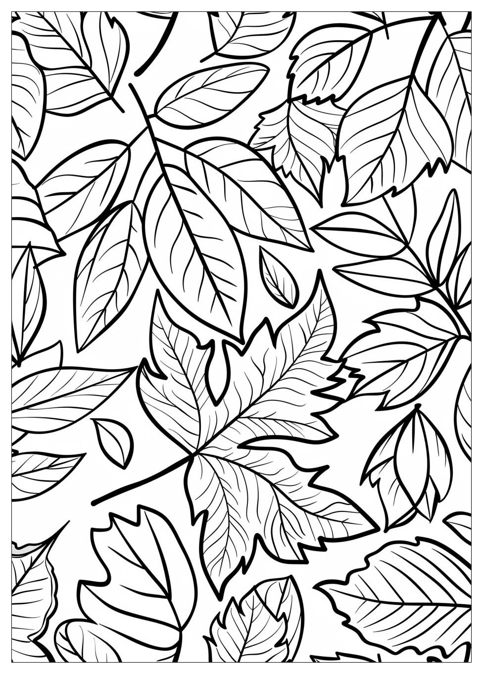 Fall Leaves Coloring Pages-2