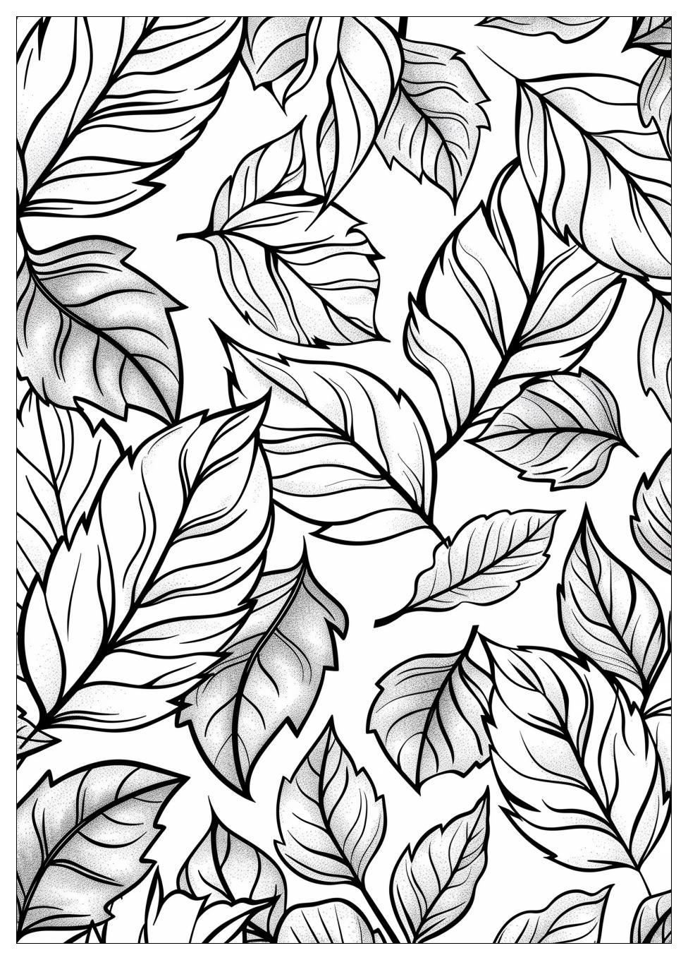 Fall Leaves Coloring Pages-20