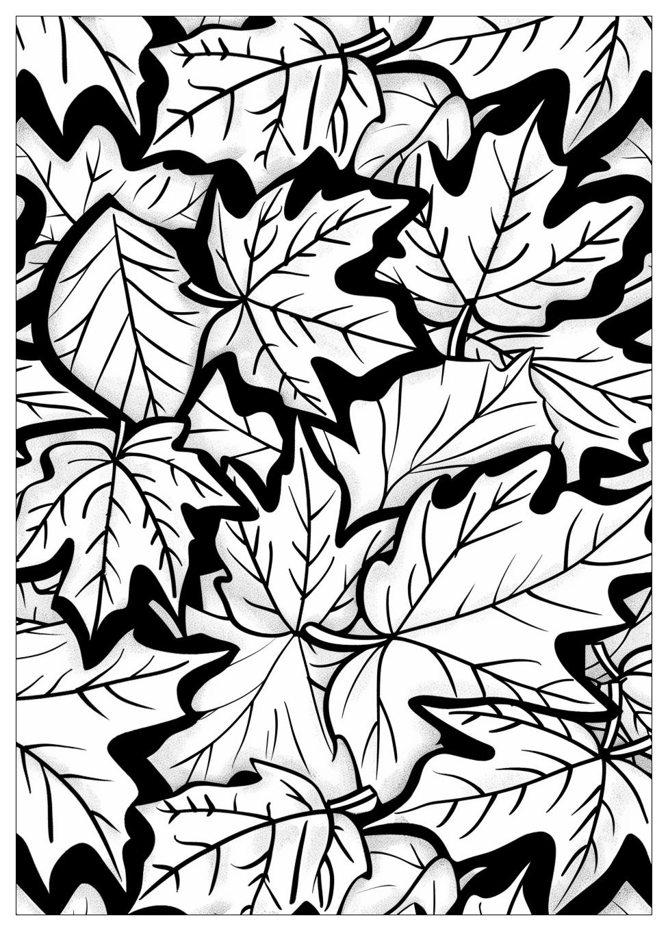 Fall Leaves Coloring Pages-3