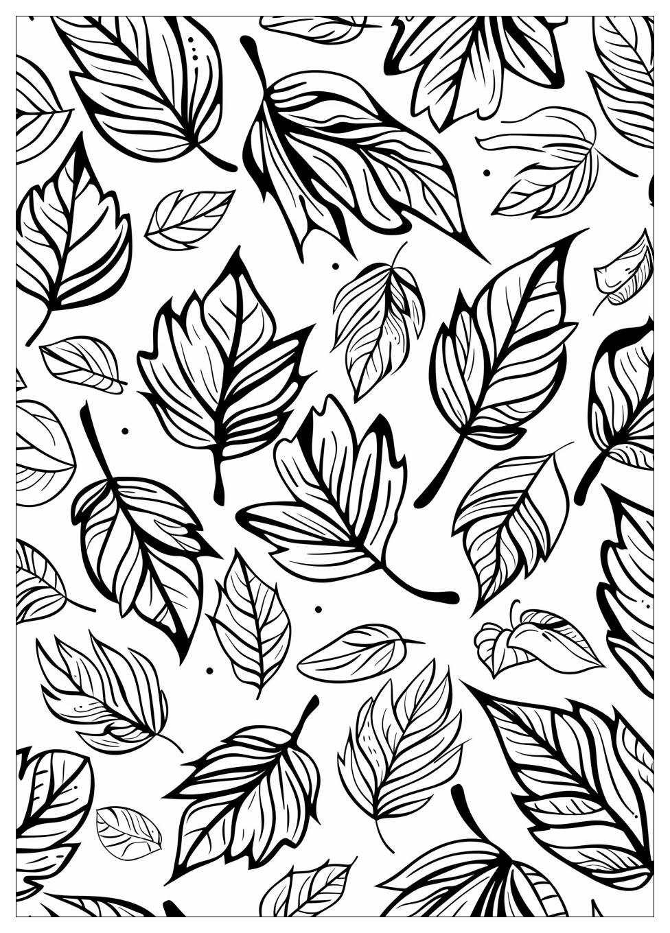 Fall Leaves Coloring Pages-4