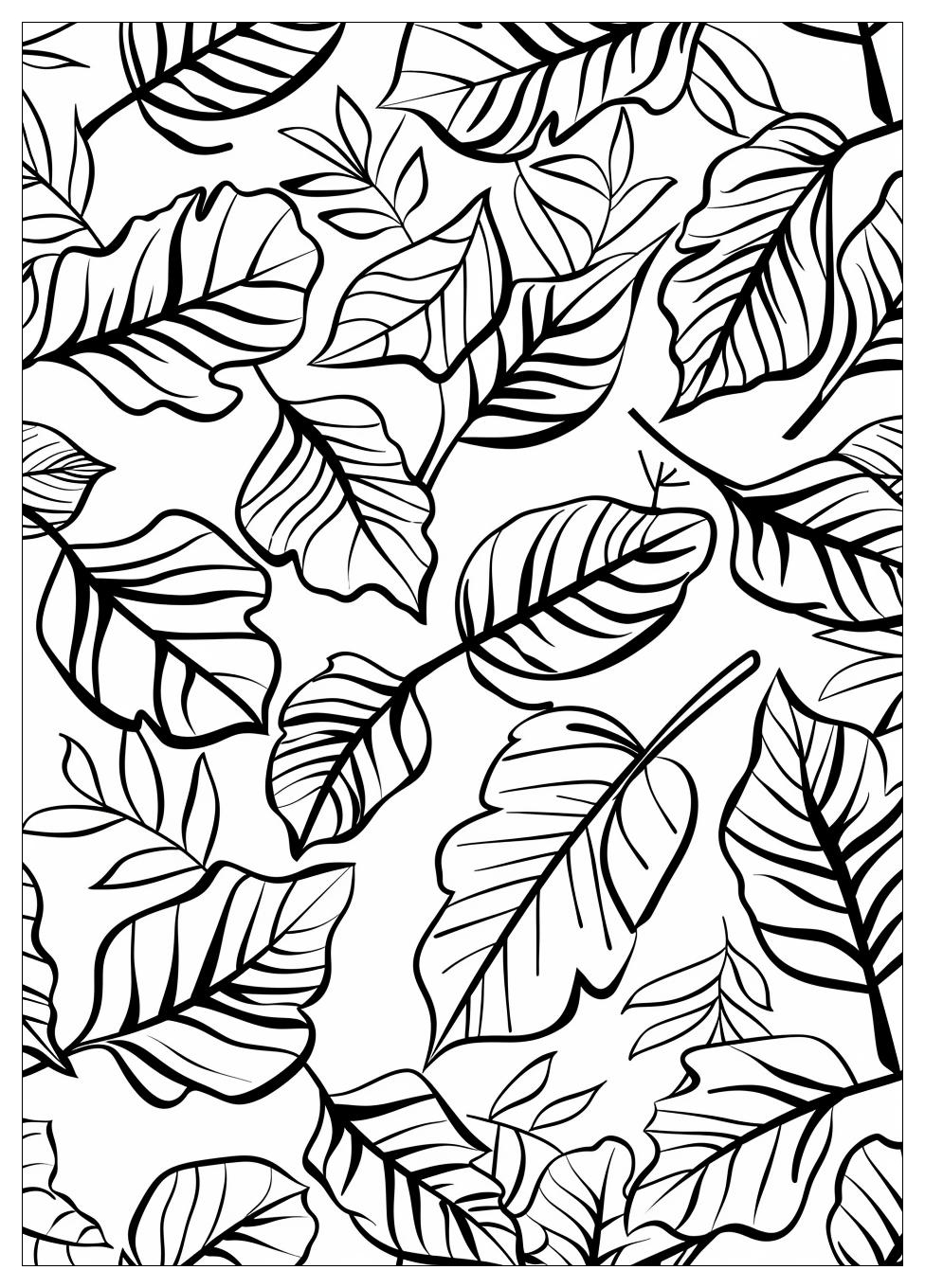 Fall Leaves Coloring Pages-7