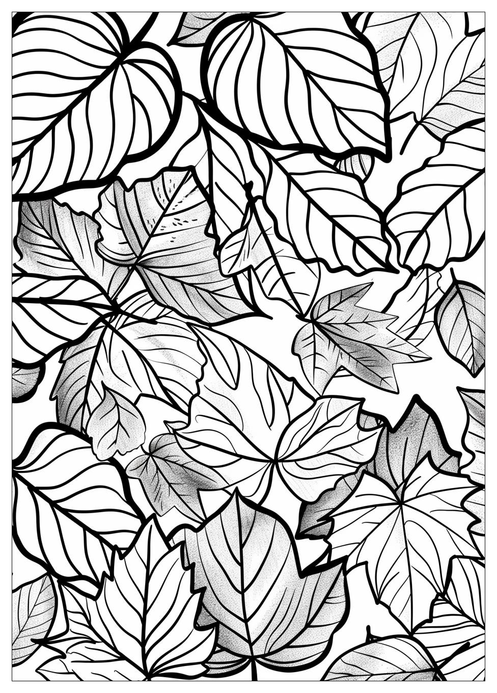 Fall Leaves Coloring Pages-8