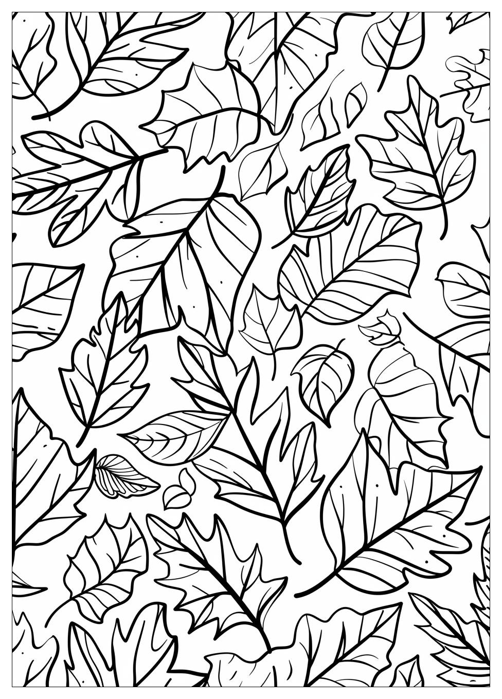 Fall Leaves Coloring Pages-9