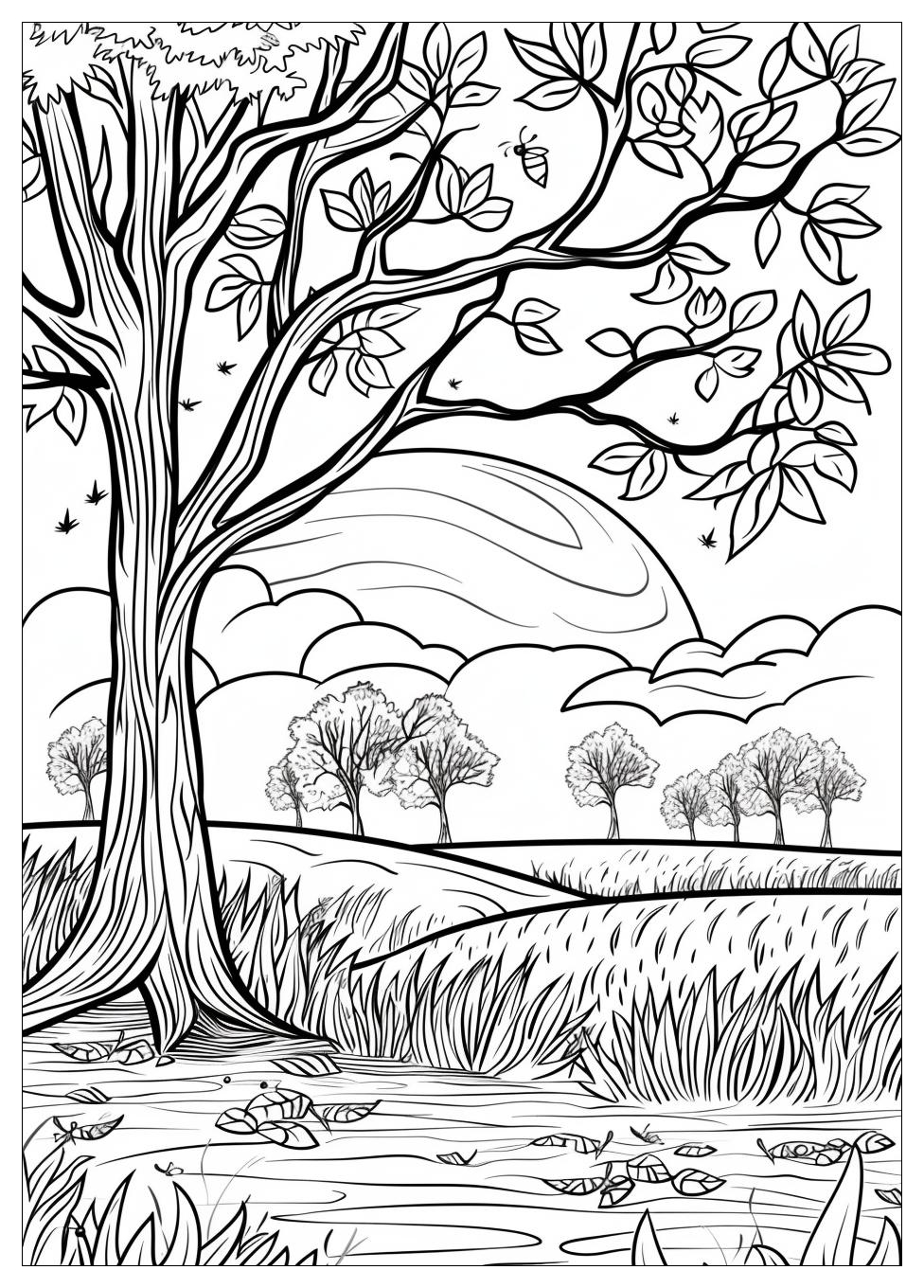 Fall Scene Coloring Pages-15