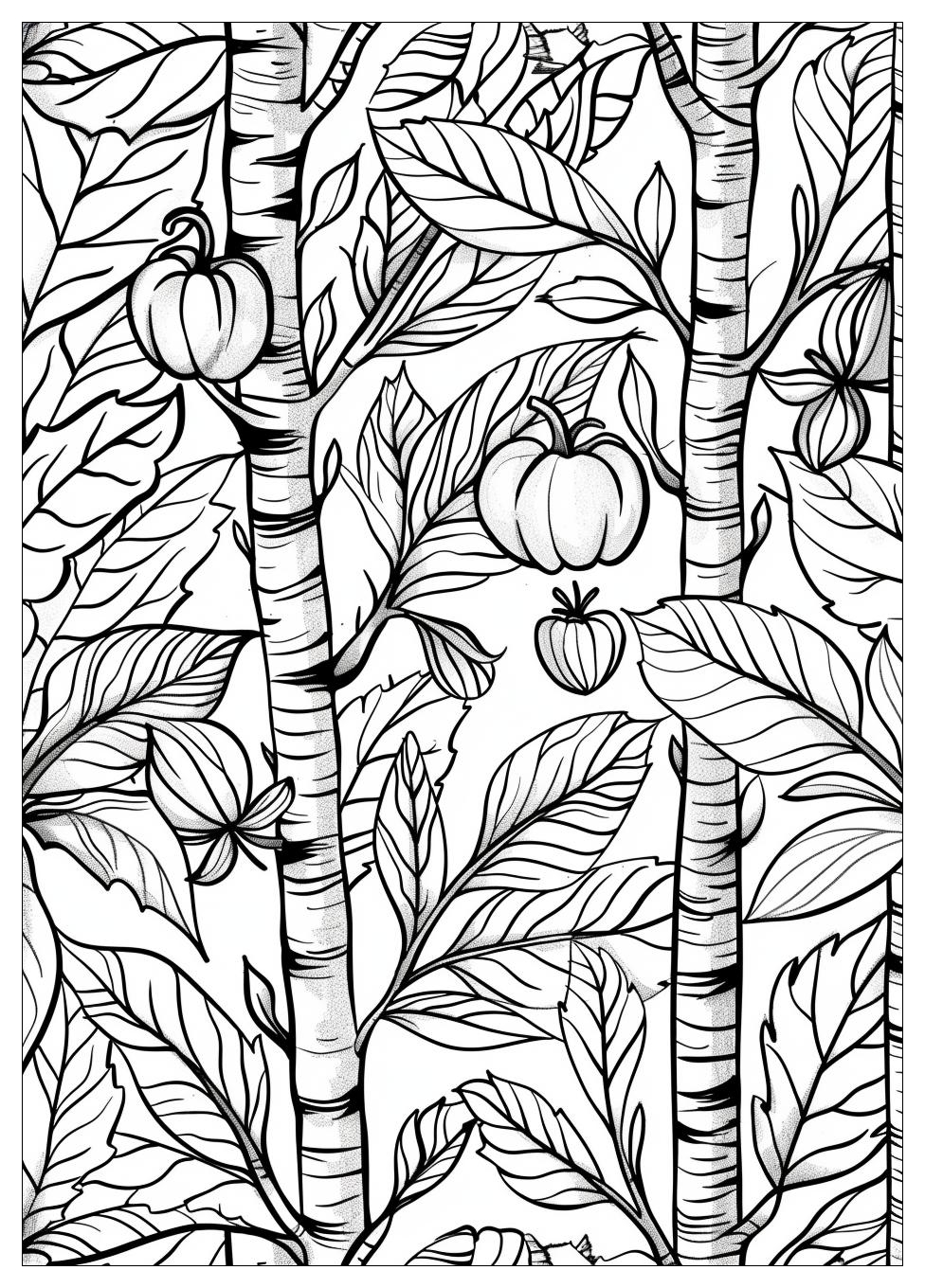 Fall Scene Coloring Pages-16