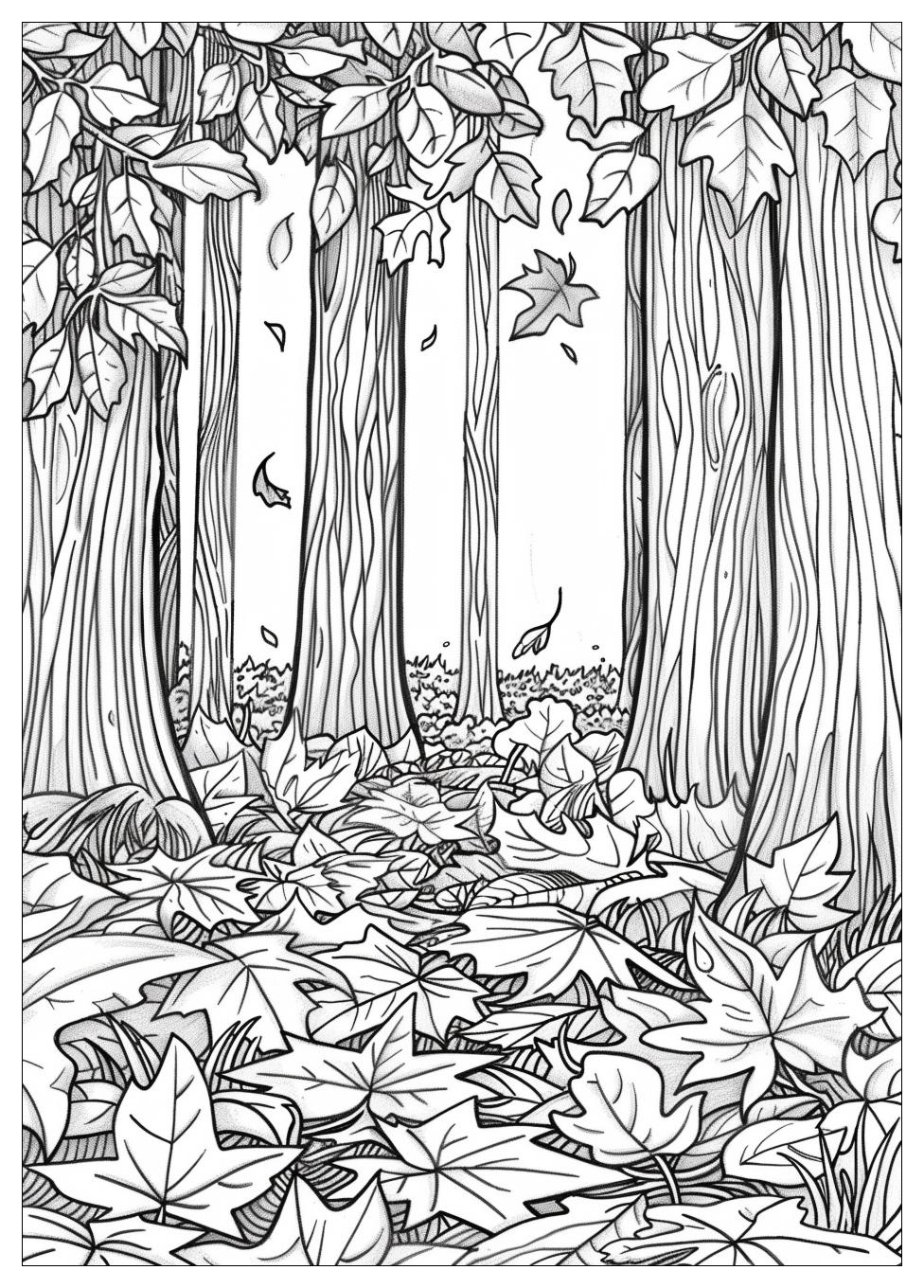 Fall Scene Coloring Pages-17