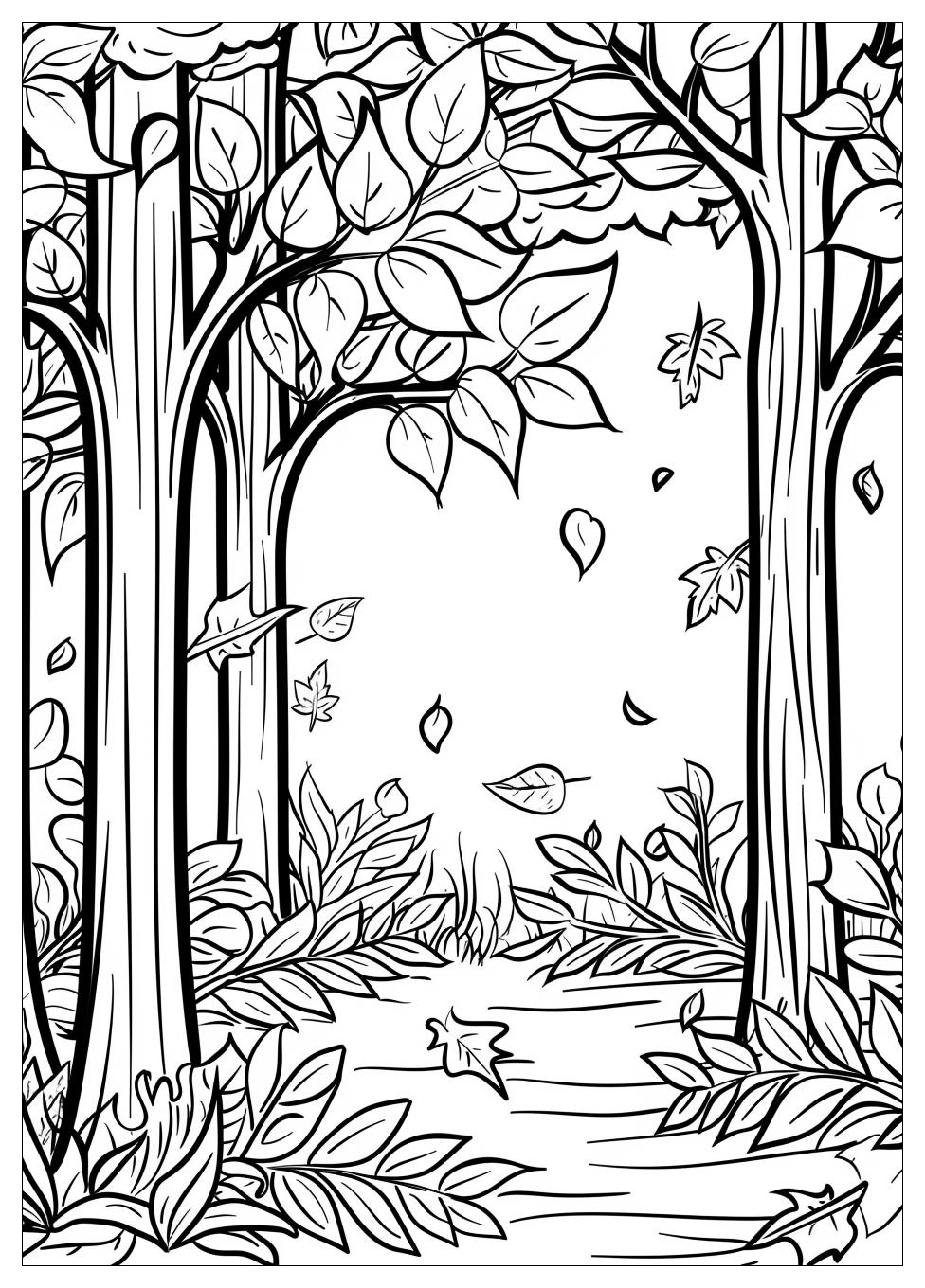 Fall Scene Coloring Pages-6