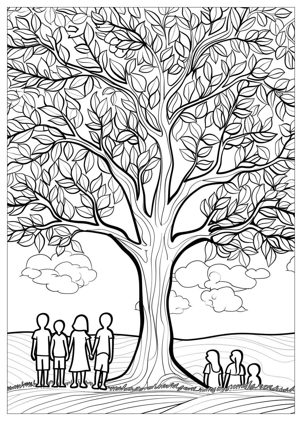 Family Tree Coloring Pages-2