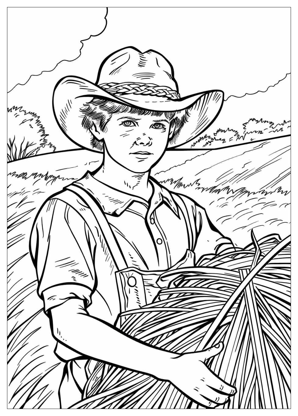 Farmer Coloring Pages-1