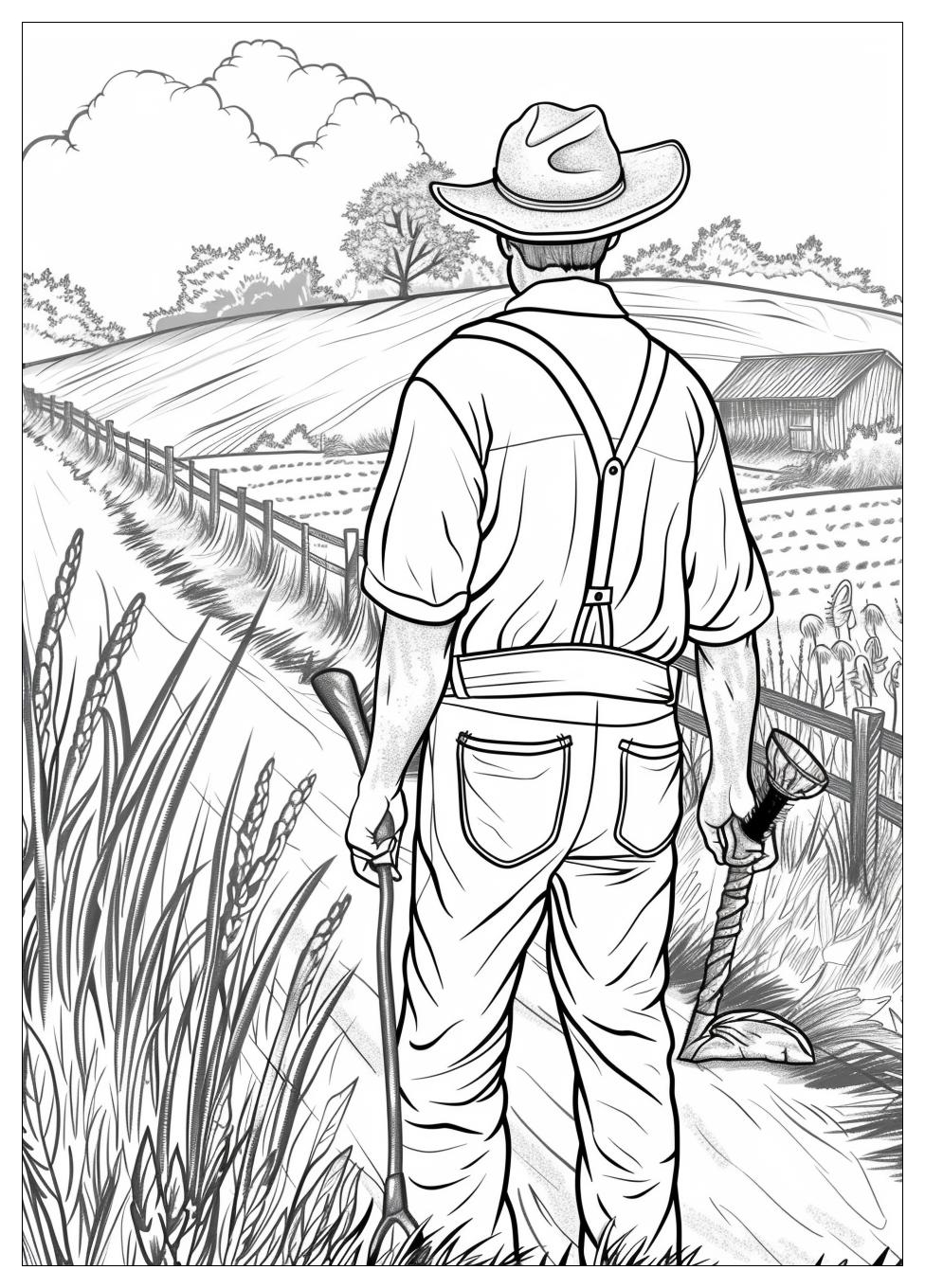 Farmer Coloring Pages-14