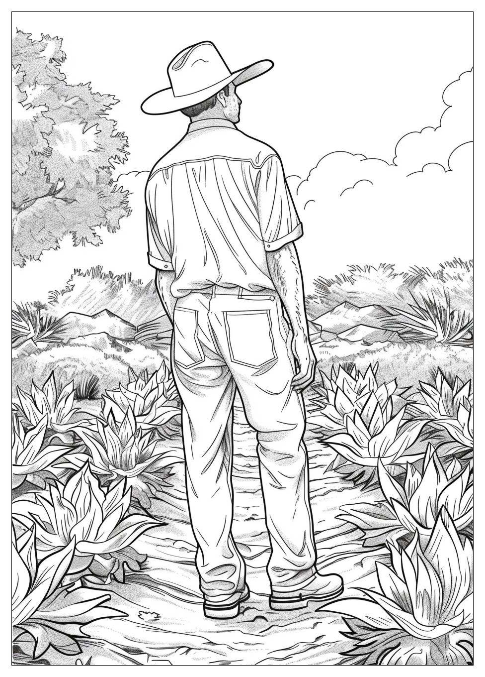 Farmer Coloring Pages-17