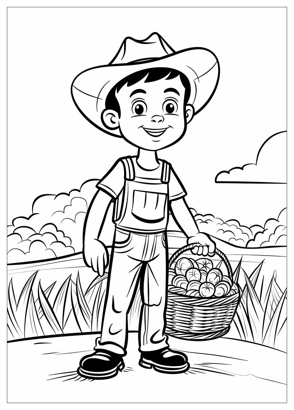 Farmer Coloring Pages-2