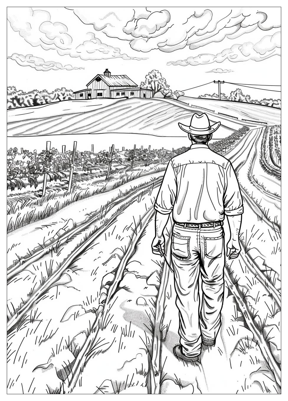 Farmer Coloring Pages-20