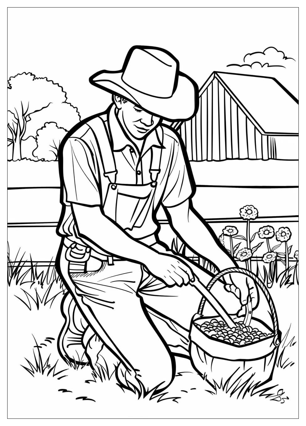 Farmer Coloring Pages-4