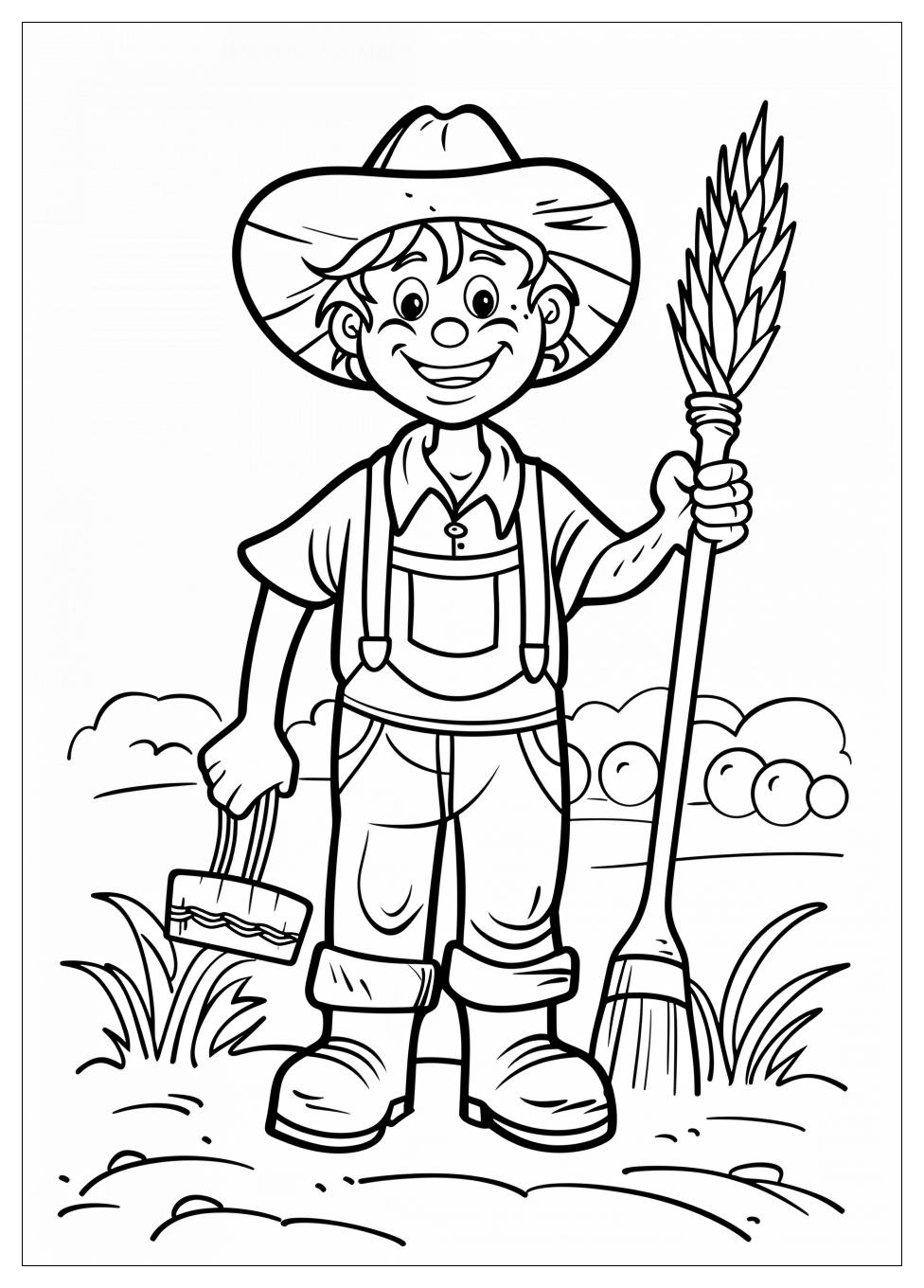 Farmer Coloring Pages-5