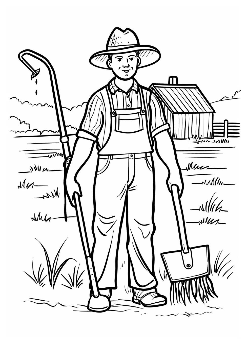 Farmer Coloring Pages-7