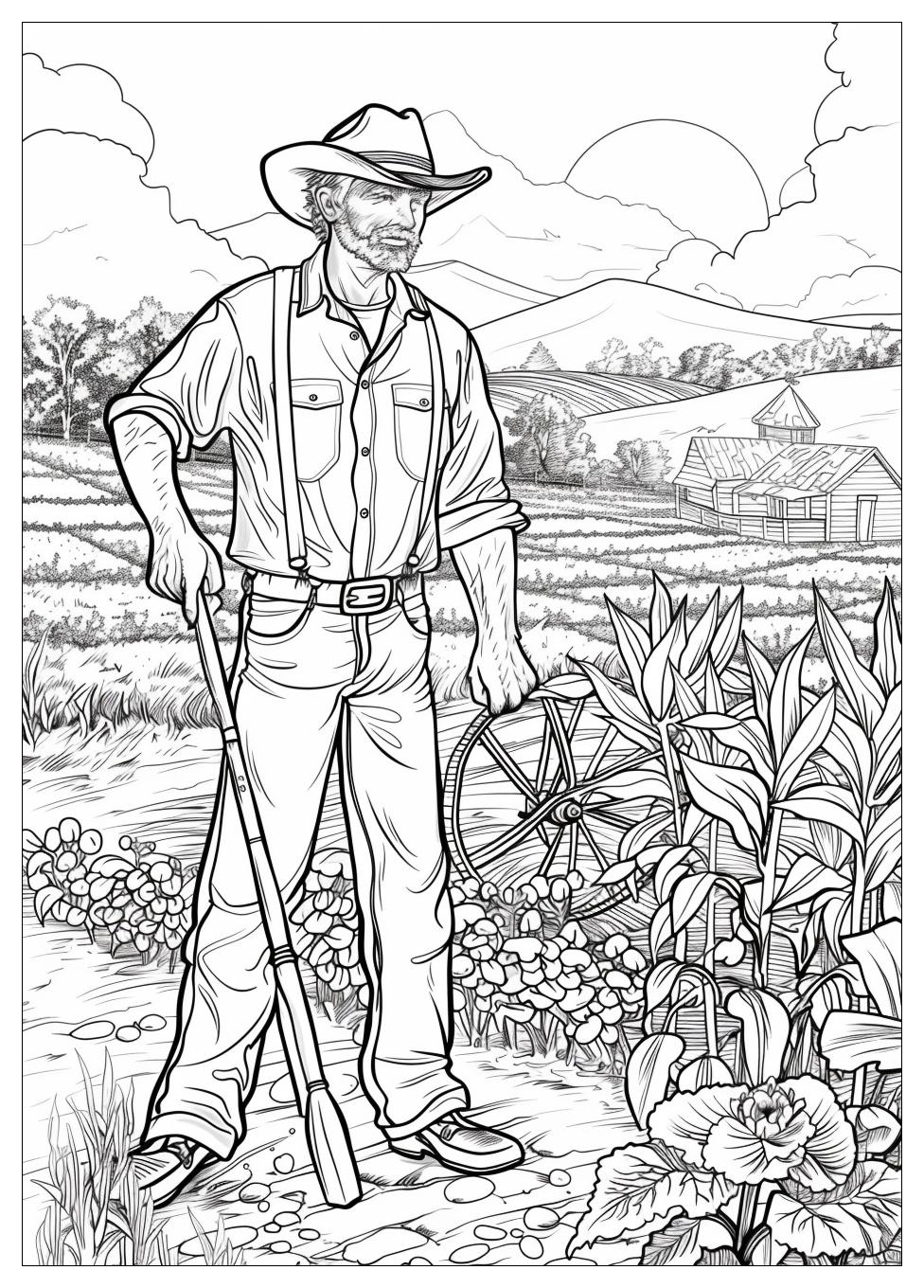 Farmer Coloring Pages-8