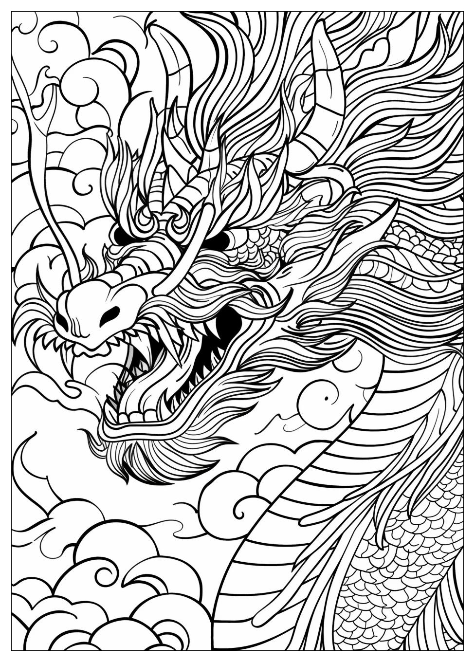 Fire Breathing Dragon Coloring Pages-10