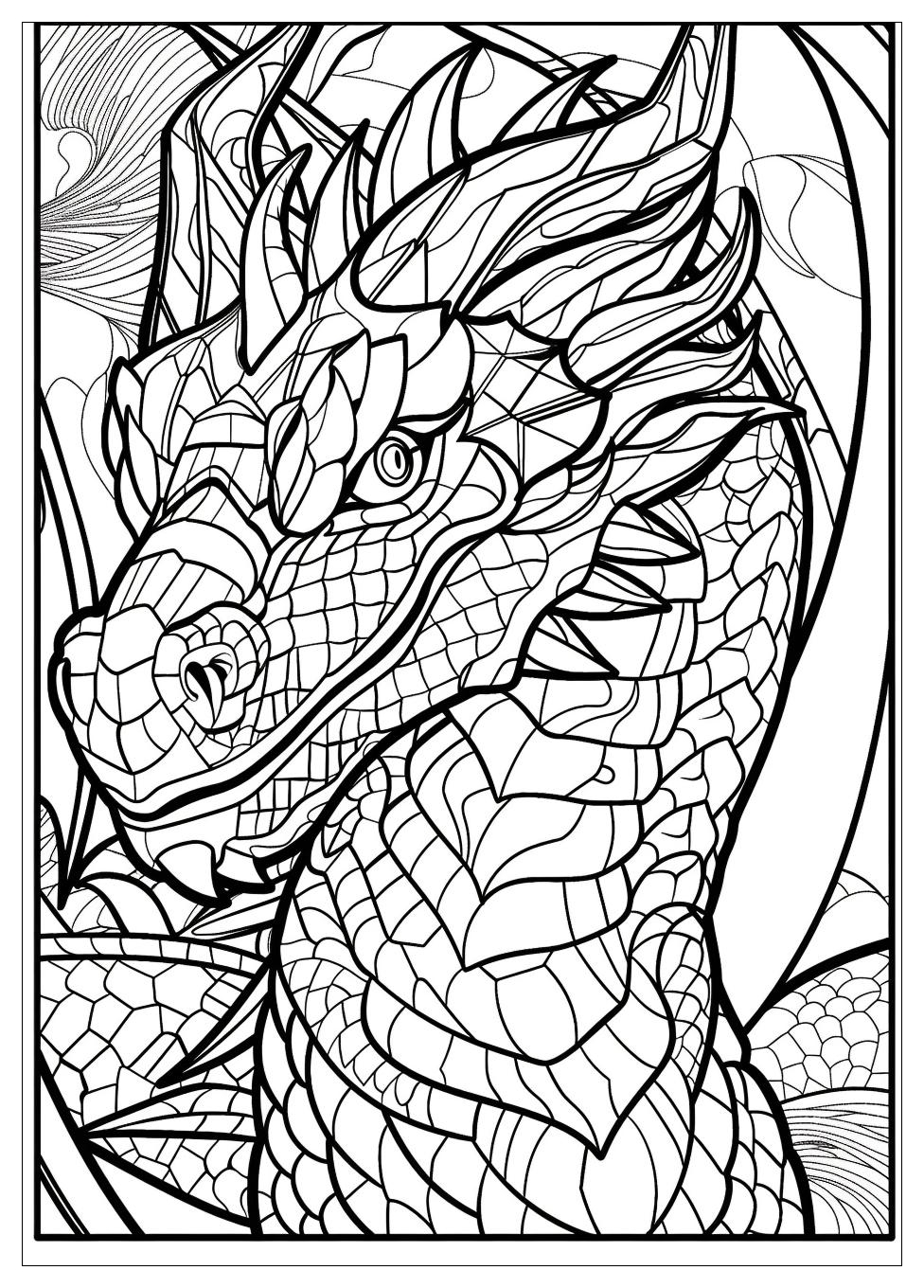 Fire Breathing Dragon Coloring Pages-11