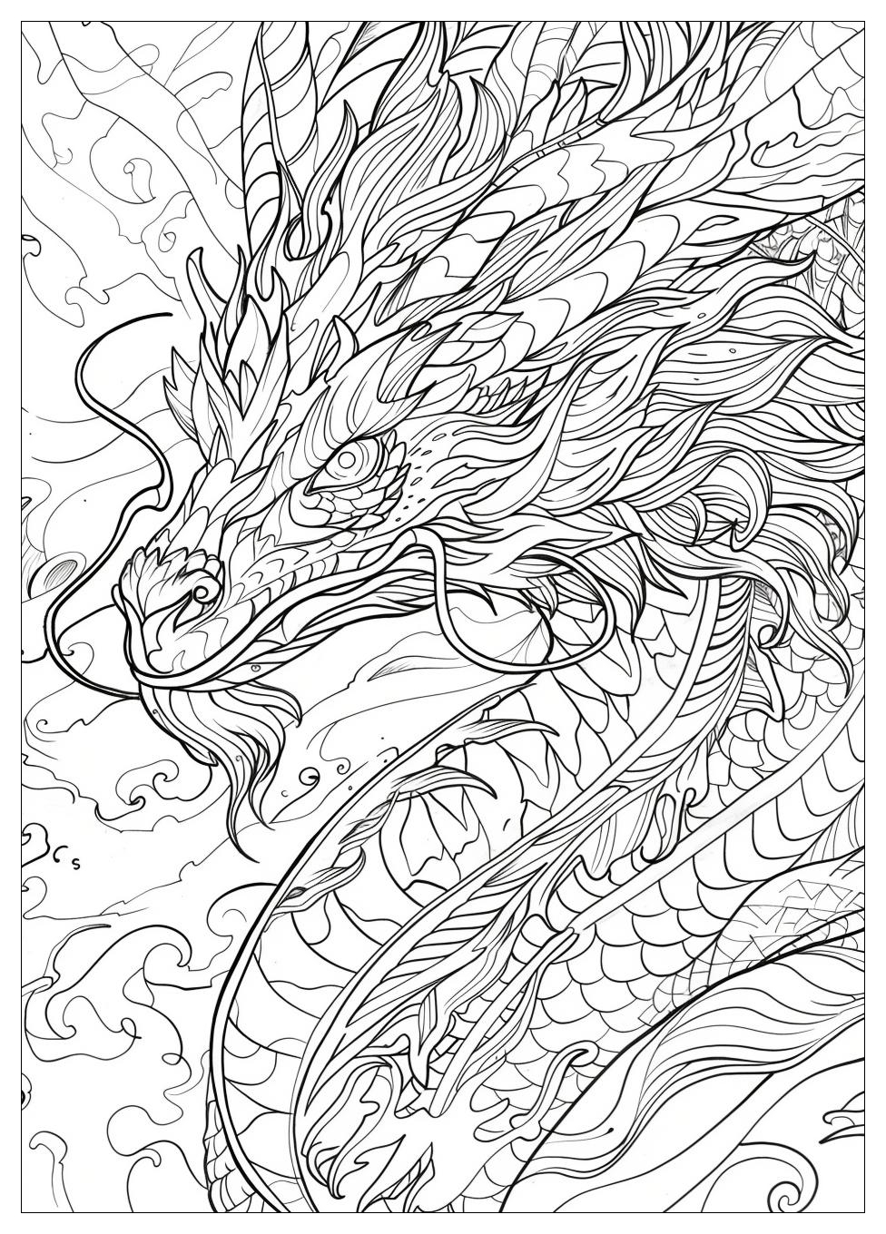 Fire Breathing Dragon Coloring Pages-14