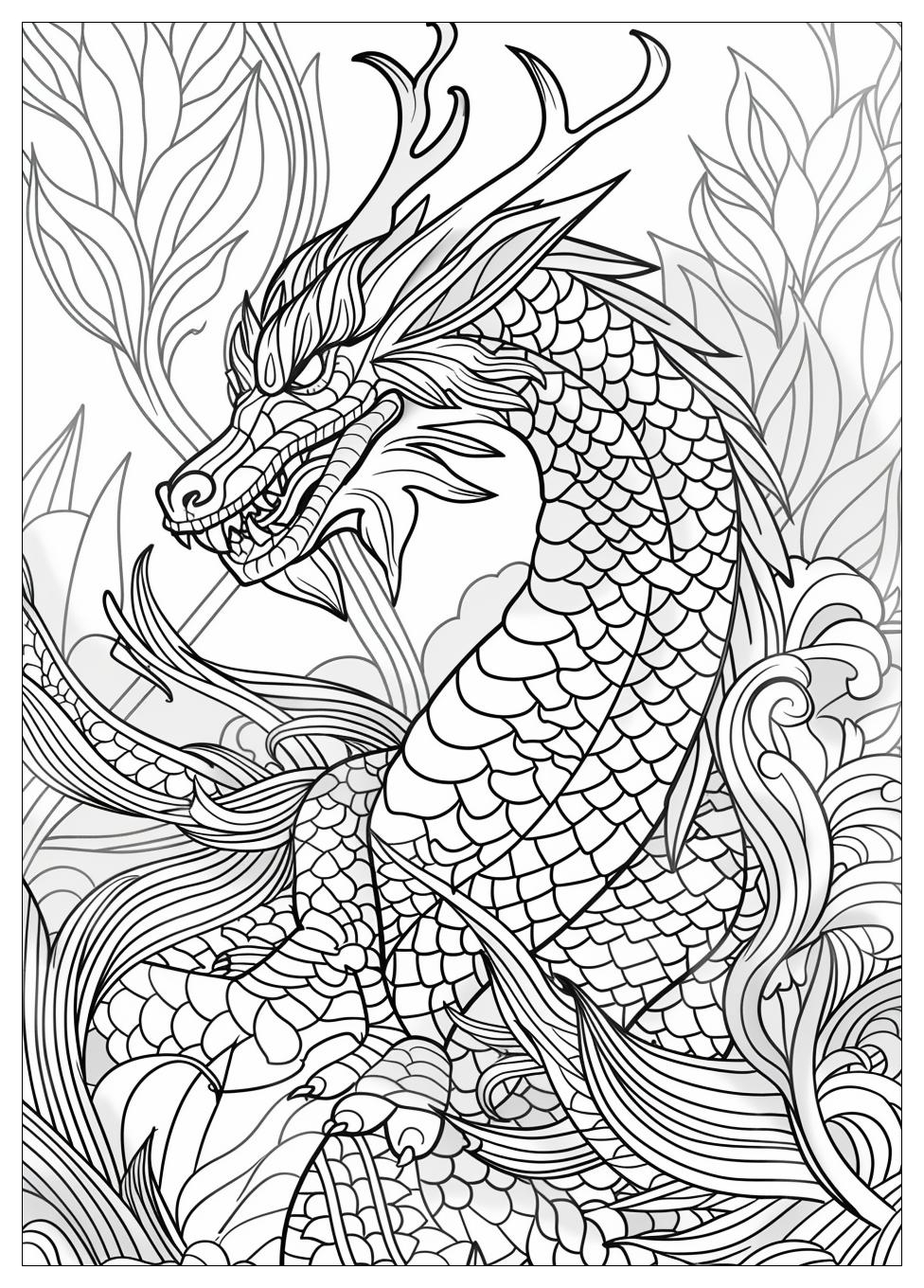 Fire Breathing Dragon Coloring Pages-15