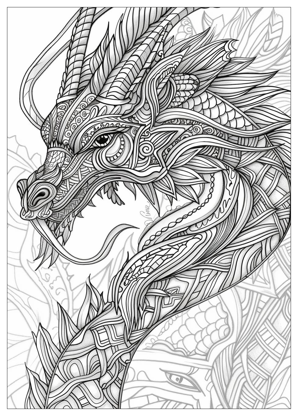 Fire Breathing Dragon Coloring Pages-16