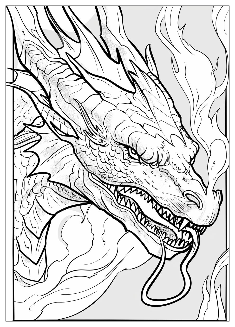 Fire Breathing Dragon Coloring Pages-8